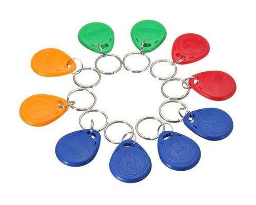 MIFARE RFID NFC Keyfobs 13.56MHZ ABS Material With Customized Logo